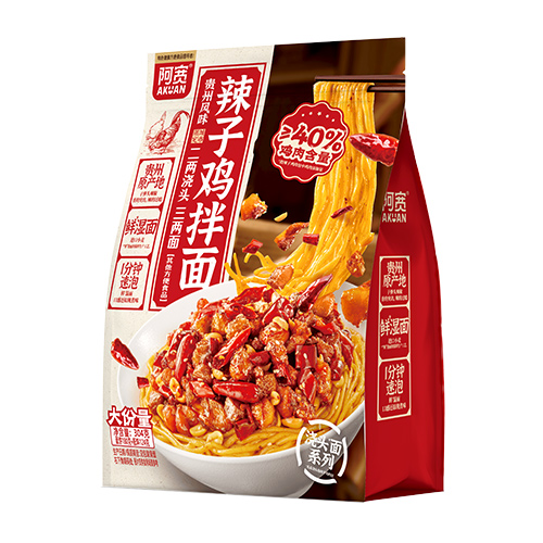 阿宽辣子鸡拌面